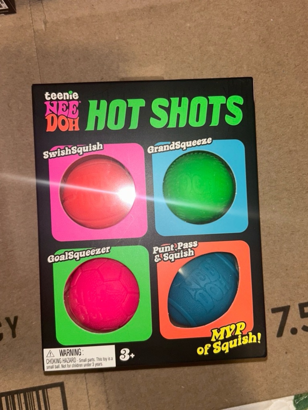 Hot Shots 4-Pack Squeeze Balls - Pink, Green, Magenta, Blue